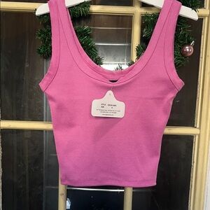 Angie Vibrant Pink Tank Top
